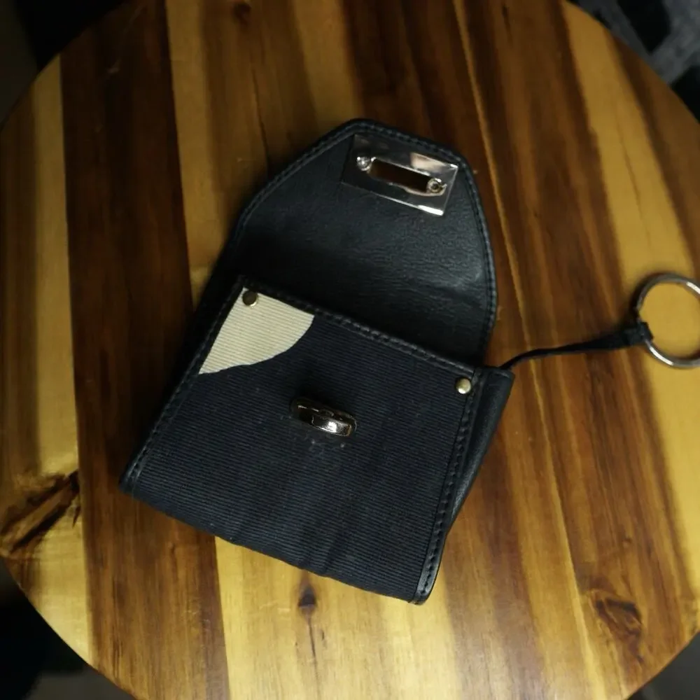 Authentic Salvatore Ferragamo Gancini Canvas Pouch